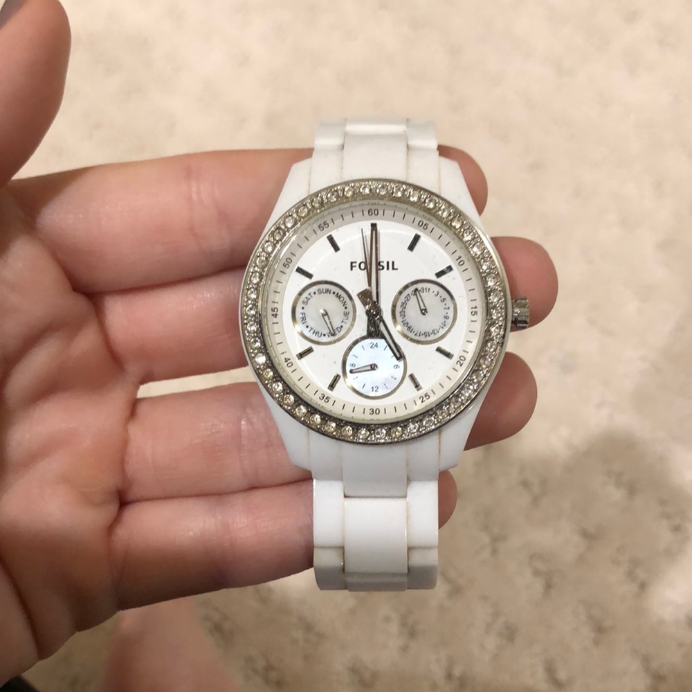 Stella stainless steel glitz & resin casual quartz